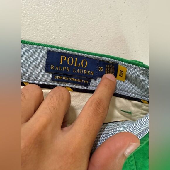 New polo ralph lauren  Stretch Straight Fit Chino Short Sz 35 - Picture 11 of 11